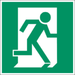 Sicherheitskennzeichen Rettungszeichen Fluchtweg