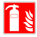 Sicherheitskennzeichen Brandschutzzeichen Feuerlöscher